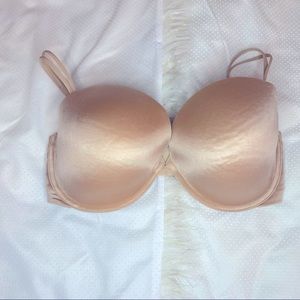 Victoria Secret Vintage “Very Sexy” Gold/Nude Strapless Bra
